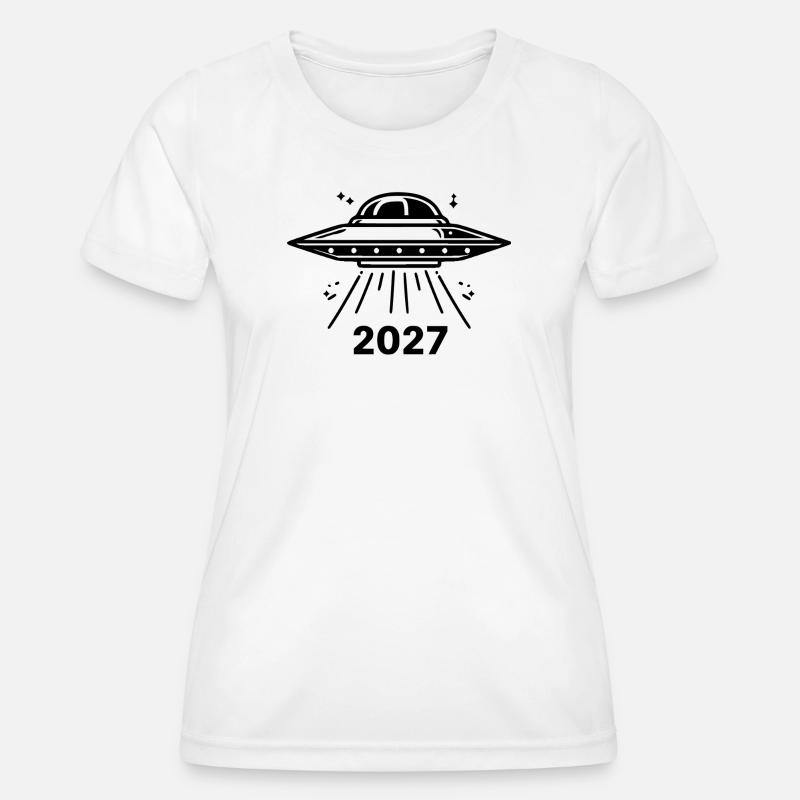 UFO black - Women's Functional T-Shirt - white