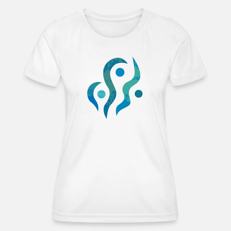 Yoga design_36 - Women's Functional T-Shirt - white