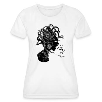 Schwarze Medusa - Frauen Funktions-T-Shirt - Weiß - Vorne - AI Model Female 172 dark (172cm)