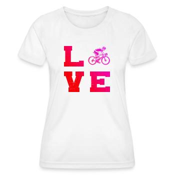 Gift idea for a road bike with road bike - Women's Functional T-Shirt - white - Front - AI Model Female 172 dark (172cm)