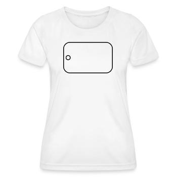 Plaques militaires - T-shirt sport Femme - blanc - Devant - AI Model Female 172 dark (172cm)