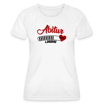 Abitur 2026 Herzdesign Shirt - Frauen Funktions-T-Shirt - Weiß - Vorne - AI Model Female 172 dark (172cm)