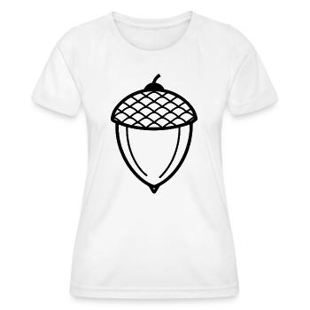Acorn - Women's Functional T-Shirt - white - Front - AI Model Female 172 dark (172cm)