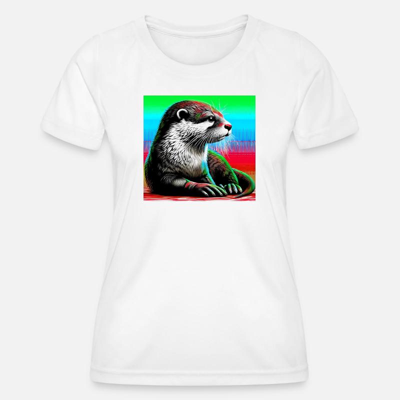 otter - Women's Functional T-Shirt - white