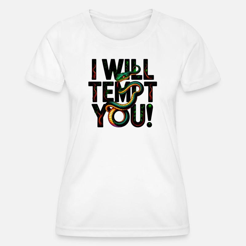 The Tempter Serpent - Women's Functional T-Shirt - white