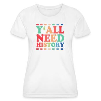 Geschichte Historiker Historisch - Frauen Funktions-T-Shirt - Weiß - Vorne - AI Model Female 172 dark (172cm)
