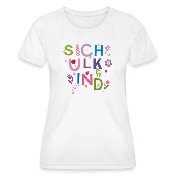 Schulkind  - Frauen Funktions-T-Shirt - Weiß - Vorne - AI Model Female 172 dark (172cm)