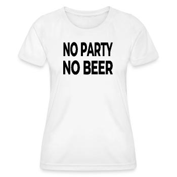 Party - Women's Functional T-Shirt - white - Front - AI Model Female 172 dark (172cm)