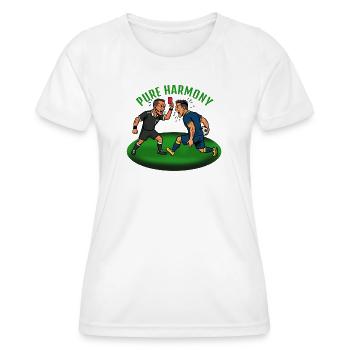 Pure Harmony : Se plaindre au football - T-shirt sport Femme - blanc - Devant - AI Model Female 172 dark (172cm)