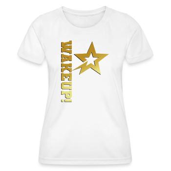 Wakeup Gold Star Édition Édition Limitée - T-shirt sport Femme - blanc - Devant - AI Model Female 172 dark (172cm)