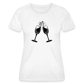 Toaste - Frauen Funktions-T-Shirt - Weiß - Vorne - AI Model Female 172 dark (172cm)