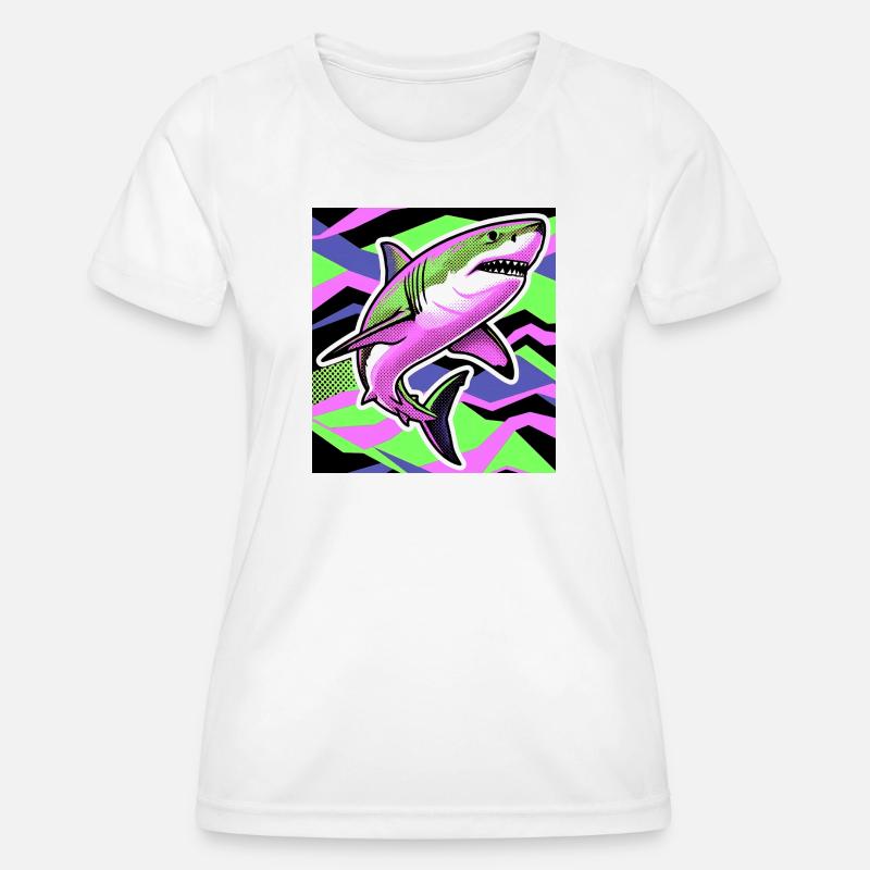 Shark - Women's Functional T-Shirt - white