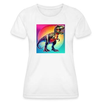 dinosaur - Women's Functional T-Shirt - white - Front - AI Model Female 172 dark (172cm)