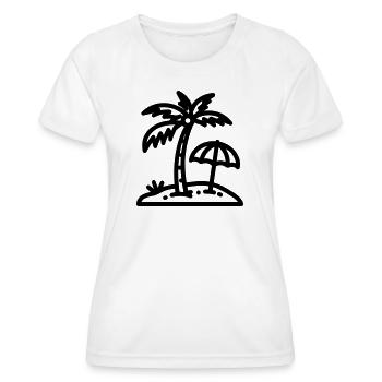 Feiertag - Frauen Funktions-T-Shirt - Weiß - Vorne - AI Model Female 172 dark (172cm)
