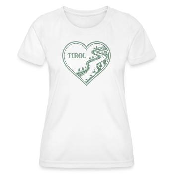 Tyrol Heart Alpine Trail - Women's Functional T-Shirt - white - Front - AI Model Female 172 dark (172cm)