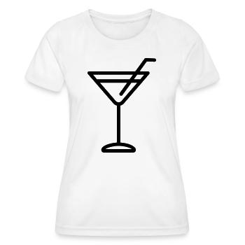 cocktail - T-shirt sport Femme - blanc - Devant - AI Model Female 172 dark (172cm)