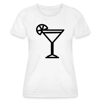 cocktail - T-shirt sport Femme - blanc - Devant - AI Model Female 172 dark (172cm)