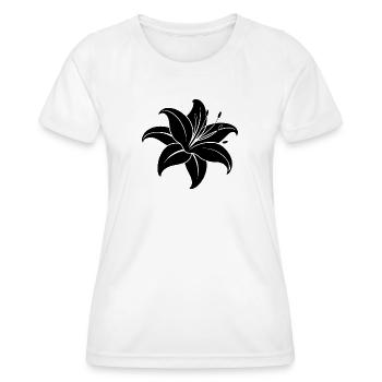 Lys tigre - T-shirt sport Femme - blanc - Devant - AI Model Female 172 dark (172cm)