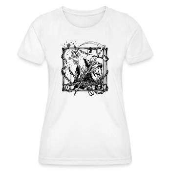 The Key Was Always Yours gotisches dunkles Kunsthemd - Frauen Funktions-T-Shirt - Weiß - Vorne - AI Model Female 172 dark (172cm)