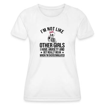 Skeleton Coffee Girly - Women's Functional T-Shirt - white - Front - AI Model Female 172 dark (172cm)