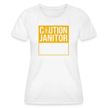 caretaker - Women's Functional T-Shirt - white - Front - AI Model Female 172 dark (172cm)