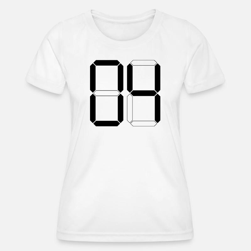 NUMBER 04 Zero Four Birthday Gift Digital - Women's Functional T-Shirt - white