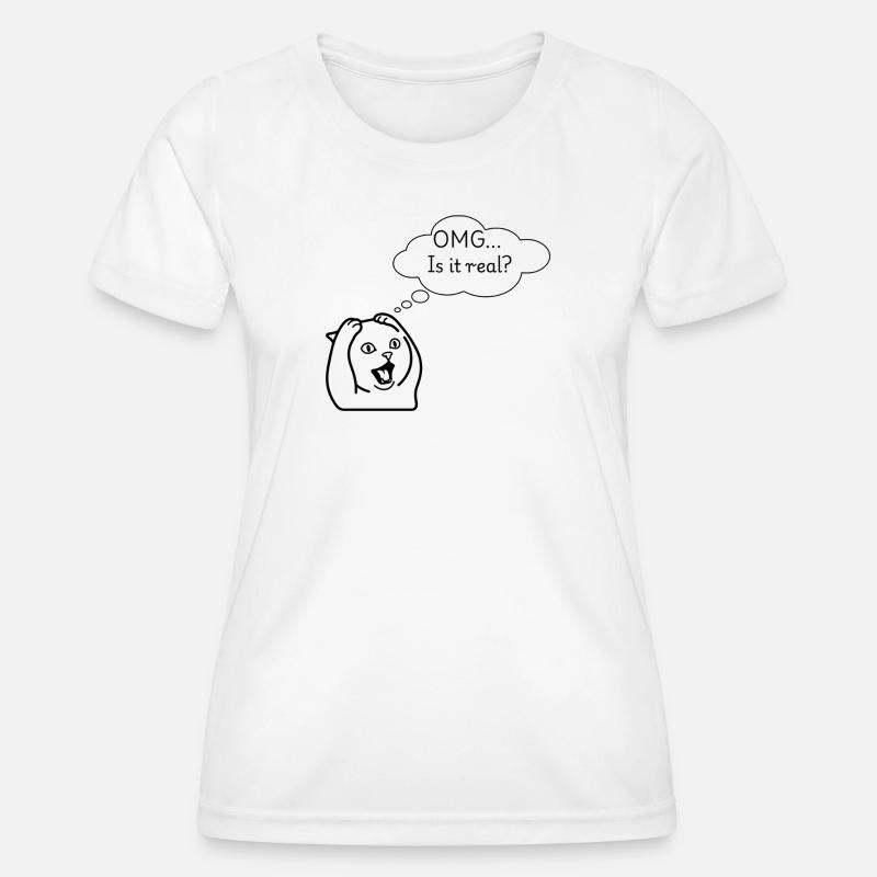 omg - Women's Functional T-Shirt - white