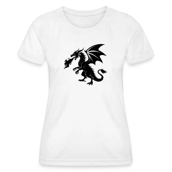 Fire Breathing Dragon - Women's Functional T-Shirt - white - Front - AI Model Female 172 dark (172cm)