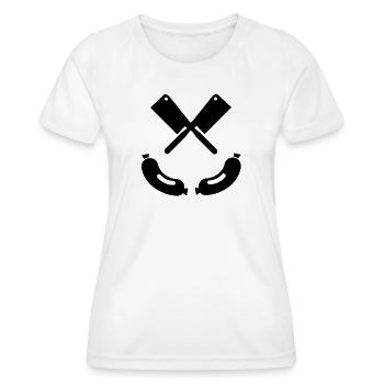 Metzger - Frauen Funktions-T-Shirt - Weiß - Vorne - AI Model Female 172 dark (172cm)