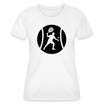 Padel - T-shirt sport Femme - blanc - Devant - AI Model Female 172 dark (172cm)
