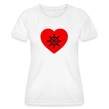 Voile - T-shirt sport Femme - blanc - Devant - AI Model Female 172 dark (172cm)