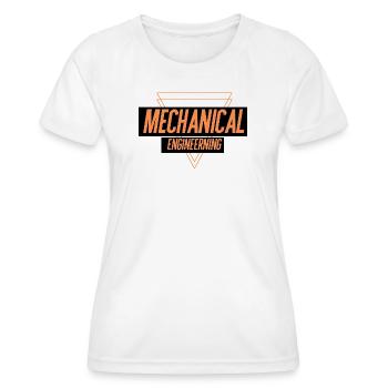 Mechanical Engineering  - Women's Functional T-Shirt - white - Front - AI Model Female 172 dark (172cm)