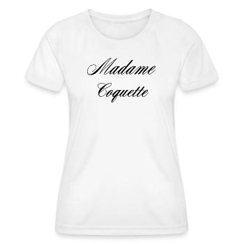 Madame Coquette Élégance Femme - T-shirt sport Femme - blanc - Devant - AI Model Female 172 dark (172cm)