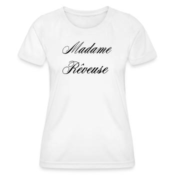 Madame Rêveuse Douceur Femme - T-shirt sport Femme - blanc - Devant - AI Model Female 172 dark (172cm)