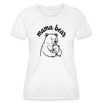 Mama bear - Women's Functional T-Shirt - white - Front - AI Model Female 172 dark (172cm)