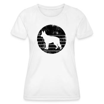 Deutscher Schäferhund - Frauen Funktions-T-Shirt - Weiß - Vorne - AI Model Female 172 dark (172cm)