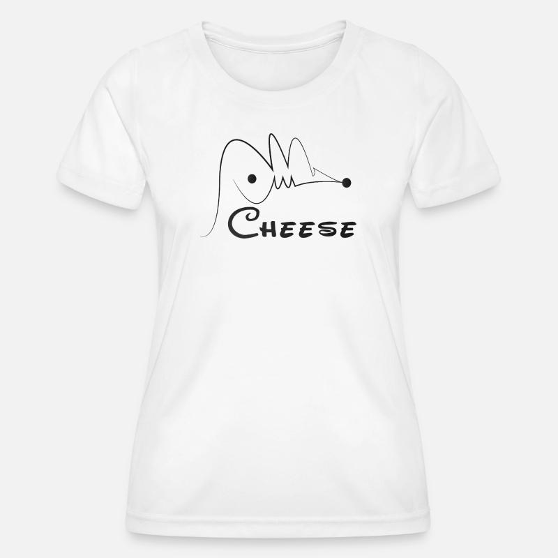 Hasan Mouse Calligraphy - Women's Functional T-Shirt - white