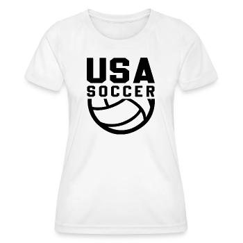 USA Soccer - T-shirt sport Femme - blanc - Devant - AI Model Female 172 dark (172cm)