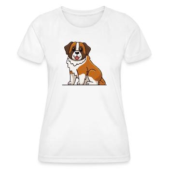 St. Bernard (comic) - Women's Functional T-Shirt - white - Front - AI Model Female 172 dark (172cm)