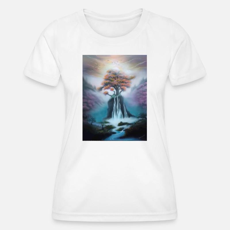 Dreamscape - Women's Functional T-Shirt - white