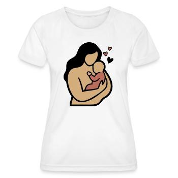 Mom Baby Hug Boho - Women's Functional T-Shirt - white - Front - AI Model Female 172 dark (172cm)