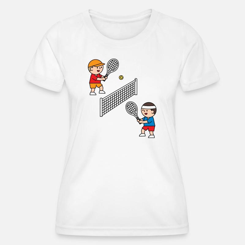 Playing tennis is fun! - Women's Functional T-Shirt - white