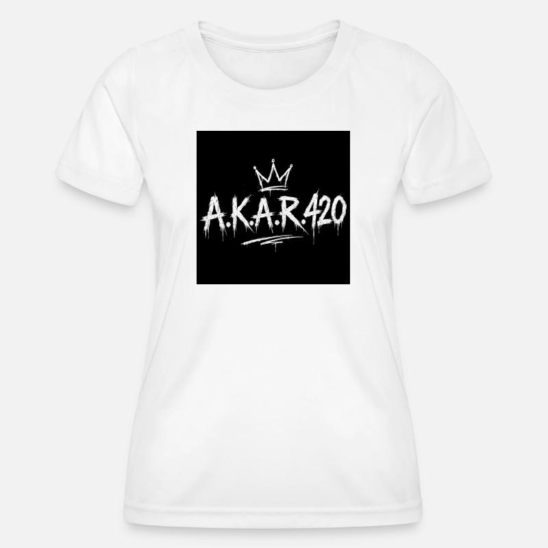 AKAR420 Graffiti Crown - Women's Functional T-Shirt - white