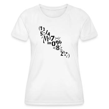 Mathematiker Lehrer Zahlen Zeichen Analyst  - Frauen Funktions-T-Shirt - Weiß - Vorne - AI Model Female 172 dark (172cm)