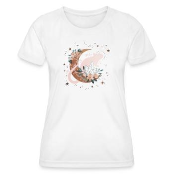 Himmlische Mondratte - Frauen Funktions-T-Shirt - Weiß - Vorne - AI Model Female 172 dark (172cm)