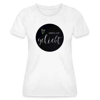 Unendlich Geliebt - Frauen Funktions-T-Shirt - Weiß - Vorne - AI Model Female 172 dark (172cm)