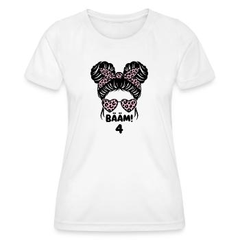  Vierter Geburtstag für ein Geburtstags Mädchen - Frauen Funktions-T-Shirt - Weiß - Vorne - AI Model Female 172 dark (172cm)