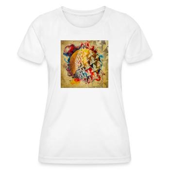 Colorful Bird Circle Flight - Women's Functional T-Shirt - white - Front - AI Model Female 172 dark (172cm)