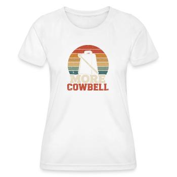 Cercle arc-en-ciel de la cloche de vache - T-shirt sport Femme - blanc - Devant - AI Model Female 172 dark (172cm)