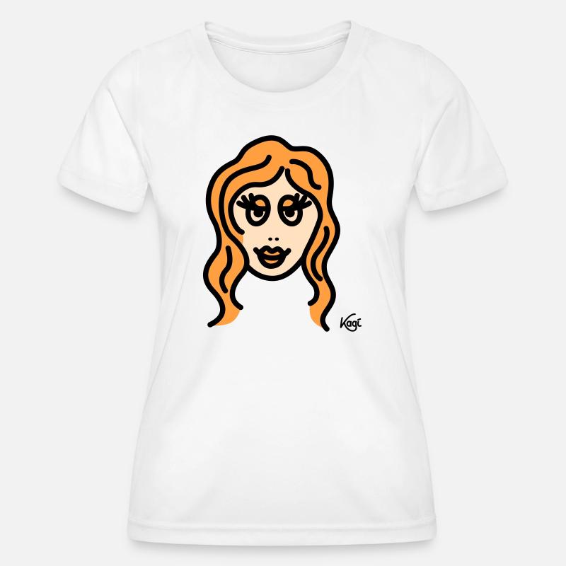 Virgo tall - Women's Functional T-Shirt - white